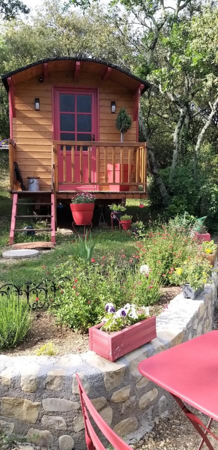 Roulotte Romantique Chauffee En Cevennes Monteils  외부 사진